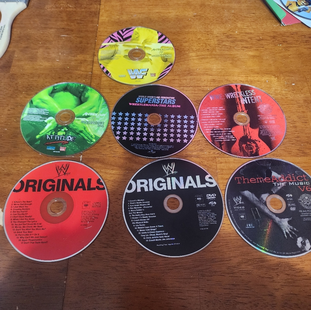 WWE cd lot